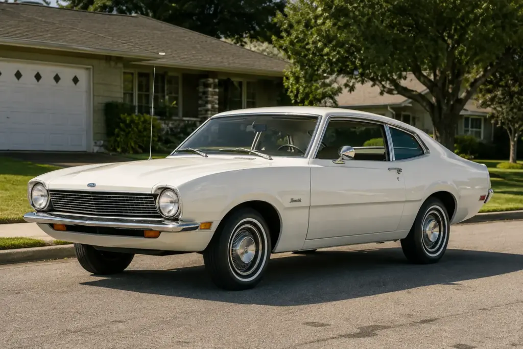Factory original 1970 Ford Maverick in Wimbledon White