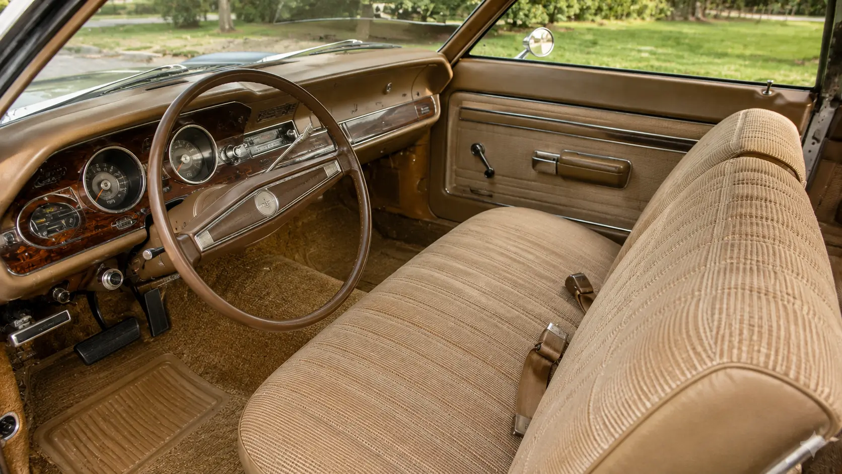 Luxury Decor Option interior of a 1972 Ford Maverick
